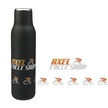 Image of 24 Custom Marka Copper Vac Bottle w/ Metal Loop 20 oz - 48Hr Cold