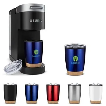 Image of 50 Promotional 12oz Symmetry Tumbler With Bamboo Base - Double ...