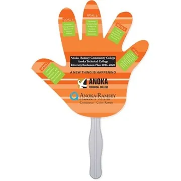 Image of 250 Customized DigiSave Hand Fan - UV Coated