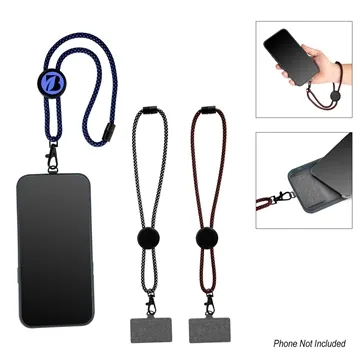 100 Customized rPET Phone Tether Wristlet - Adjustable
