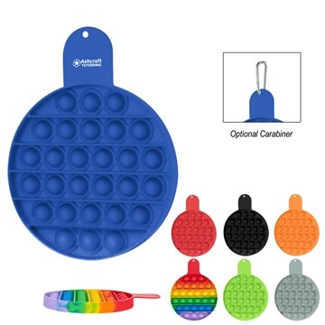 Image of 100 Custom Push Pop Circle Stress Reliever Game - Silicone & ...