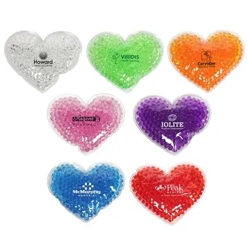 Image of 100 Custom Large Heart Gel Hot Cold Pack - Therapeutic & FDA ...