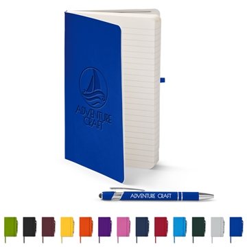 Image of 20 Promotional Core365 Soft Cover Journal And Pen Set - Lined ...
