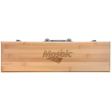 Image of 50 Custom 3-Piece BBQ Grill Utensil Set with Bamboo Case - ...
