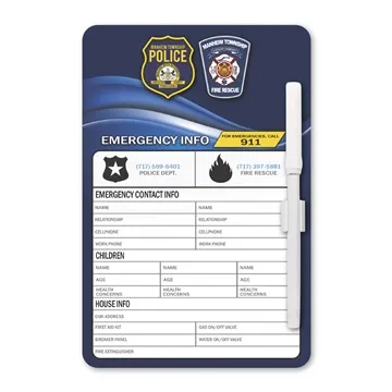 Image of 300 Customized Memo Board 5-1/2 x 8-1/4 w/ Mag - Wet Erasable