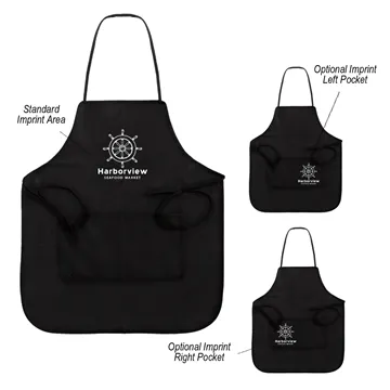 Image of 100 Promotional Non-Woven Full Apron - Water Resistant