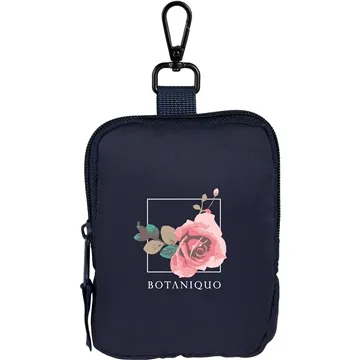 100 Custom Puffer Recycled Small Pouch - Clip-On