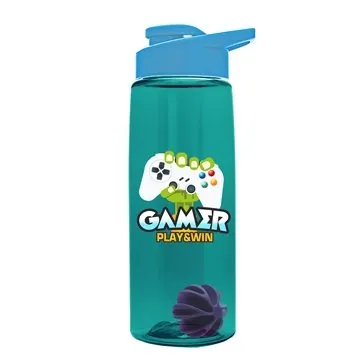 Image of 100 Custom The Flair - 26 oz Transparent Tritan Bottle with Drink ...