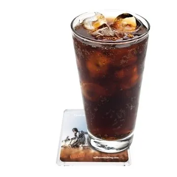 Image of 100 Custom Square Acrylic Coaster - Glass-Like & Non-Scratch