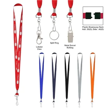 Image of 250 Promotional Polyester Lanyard With J-Hook