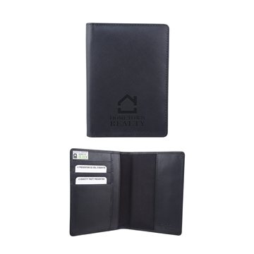 Bugatti Leather Passport Holder - RFID Protection
