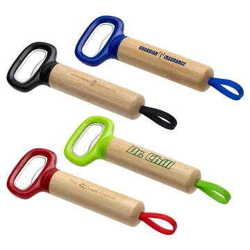 100 Customized Pop Top Bamboo Bottle Opener - Ergonomic design & ...