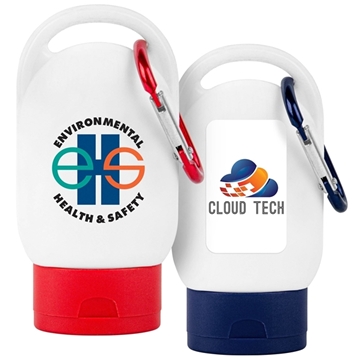 Sunscreen SPF 30 w/Carabiner - Blue - Hypoallergenic & Sweatproof