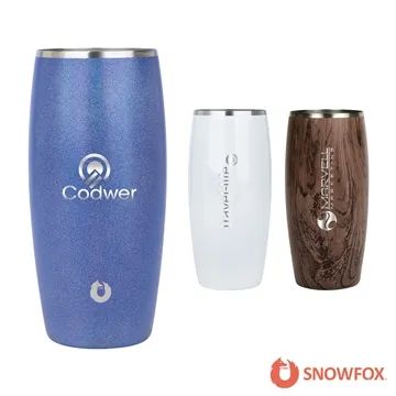 Image of 12 Promotional Snowfox 18 oz Shimmer Series Vacuum Insulated Beer ...