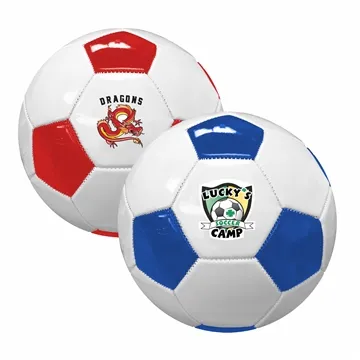 Full-Size Synthetic Leather Soccer Ball Colors - Reinflatable
