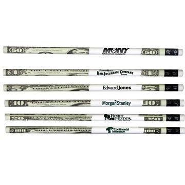 Image of 1000 Promotional Money Pencil - Graphite & Wood