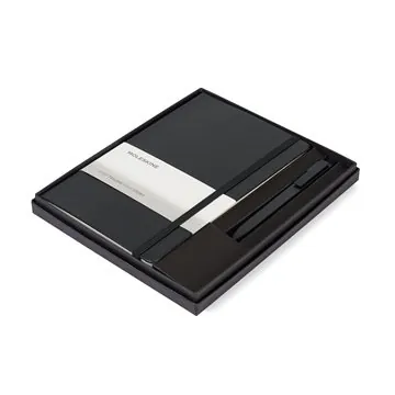 Image of 6 Promotional Moleskine Large Notebook and GO Pen Gift Set - Hard ...