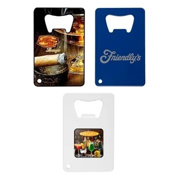 Image of 250 Custom Credit Card Bottle Opener - Stainless Steel