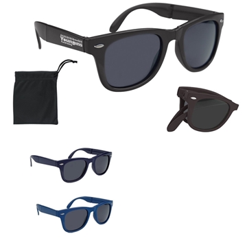 Image of 100 Custom Folding Malibu Sunglasses - UV400 Protection