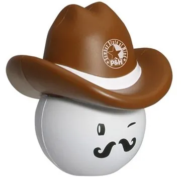 100 Promotional Cowboy Mad Cap - Stress Reliever