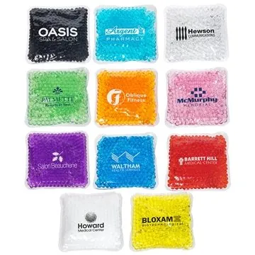 Image of 100 Customized Square Aqua Pearls Hot Cold Pack - FDA Certified & ...