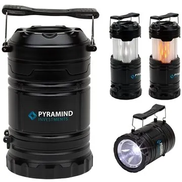 Image of 25 Custom Sunfire 3-in-1 Camping Lantern - LED & Battery Powered