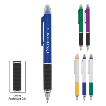 Sayre Highlighter Pen - Rubber Grip