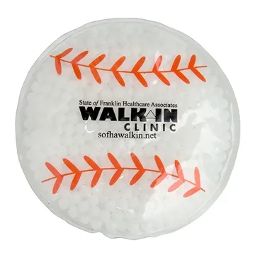Image of 150 Custom Gel Beads Hot Cold Pack Baseball - Reusable & Moldable