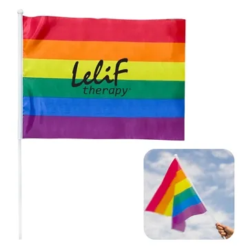 Image of 300 Customized Rainbow Flag