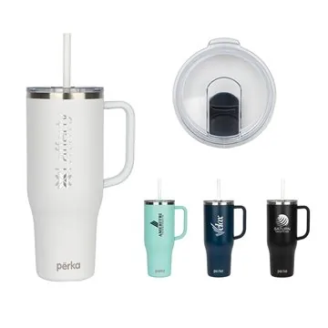 Image of 12 Customized Perka Kempton 40 oz Double Wall, Stainless Steel ...