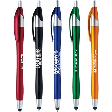 Image of 250 Custom Javalina Metallic Stylus Pen - Ergonomic