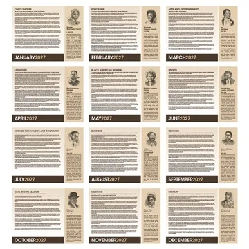 Triumph® Calendars African-American Heritage: Dr. Martin Luther King, Jr. Calendar - Educational & FSC Certified