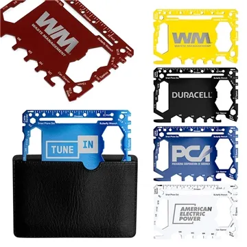 Crossover Outdoor 23 Function Tactical Card Tool - Black - Stainless Steel & Multi-function