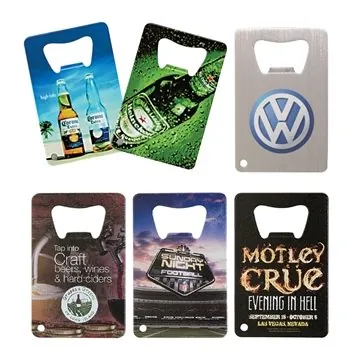 Image of 100 Custom Credit Card 4 Color Process (VERSAprint) Bottle Opener ...