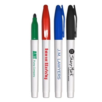 Image of 250 Promotional Fine Tip Sharp Mark Permanent Marker - Water ...
