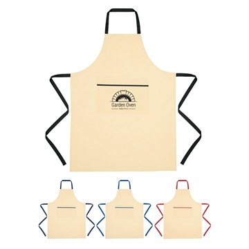 Cotton Cooking Apron - Large Pocket