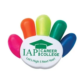 Image of 150 Customized "HIGH 5" Highlighter - 5 Colors