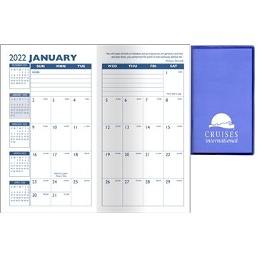 Image of 100 Promotional Translucent Vinyl Monthly Pocket Planner - 14 ...