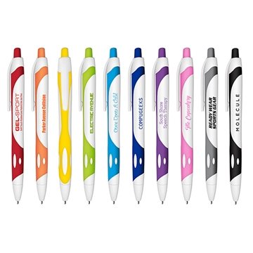 Image of 250 Promotional Gel Sport Soft Touch Rubberized Hybrid Ink Gel Pen ...