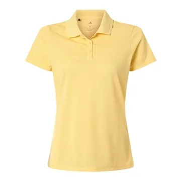 Adidas - Women's Performance Piqué Polo - Women's Basic Sport Polo - Recycled Polyester & Hydrophilic