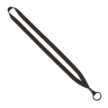 1/2 Polyester Lanyard with Metal Crimp & Split-Ring