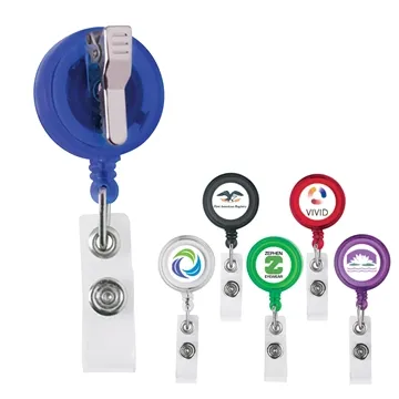 Image of 150 Customized Delfino Badge Holder with Crocodile Clip - 36" ...