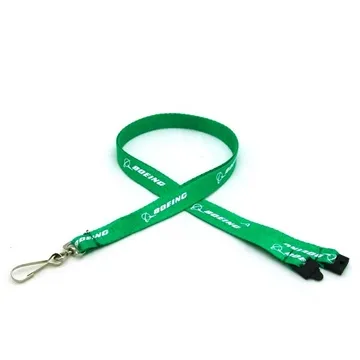 Image of 100 Customized 1/2" Silkscreened Flat Lanyard w/ Sew on Breakaway ...