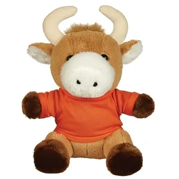 Image of 25 Customized 6" Brave Bull - Plush