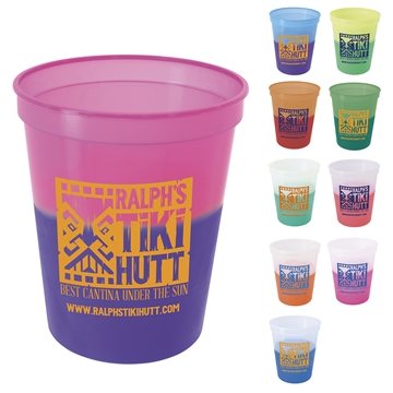 Color Changing Stadium Cup - 16 oz - Dishwasher Safe