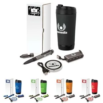 Image of 100 Promotional Gratitude 4-Piece Thank You Gift Set - Wireless ...