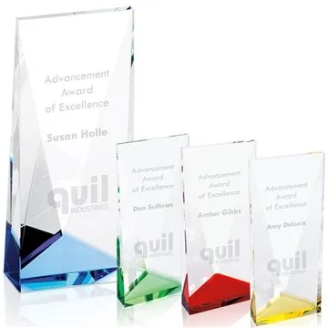 Image of 1 Custom Color Accent Crystal Tower - Handmade