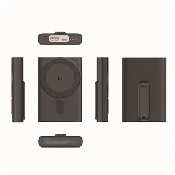 Image of 25 Promotional Magnetic Wireless Power Bank with Kickstand 10000 ...