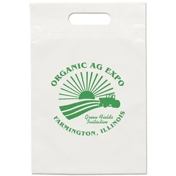 Image of 150 Promotional Eco Die Cut Handle Bag 9.5" X 14" Flexo Ink - ...
