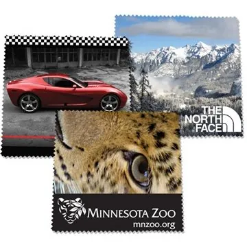 Image of 125 Custom Microfiber Full Color Cloth - 6x6 - Scratch Free & High ...